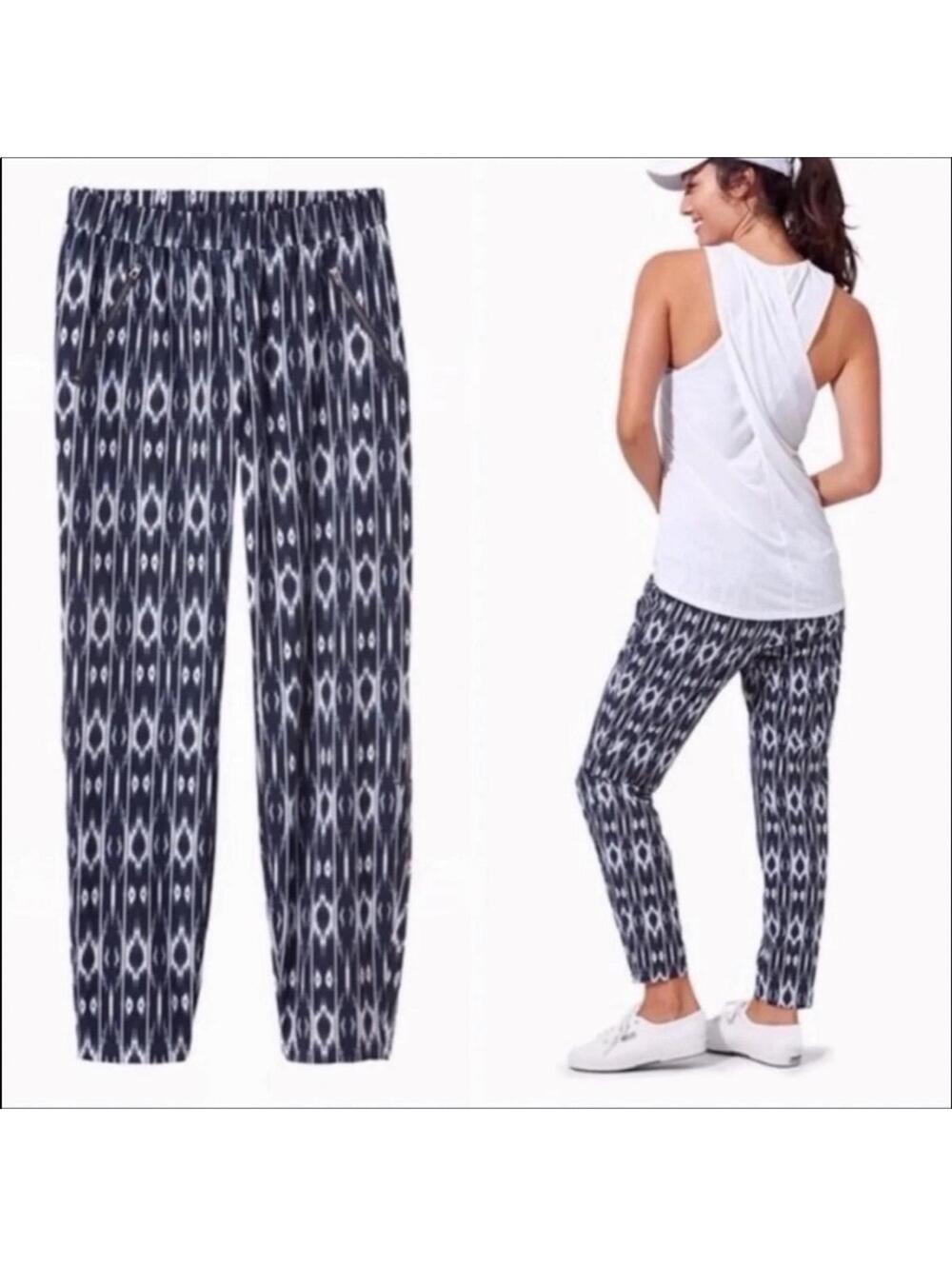 Athleta Reflection Aspire Ankle Jogger Pants Navy Size 10